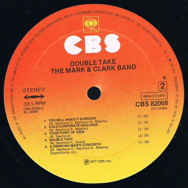 The Mark & Clark Band : Double Take (LP, Album)