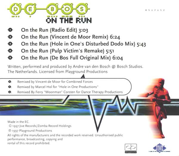 De Bos : On The Run (CD, Maxi)