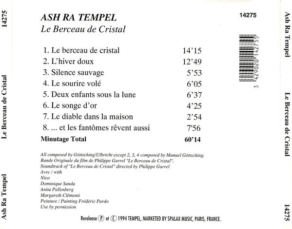Ash Ra Tempel : Le Berceau De Cristal (CD, Album, RE)