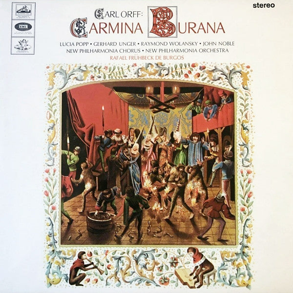 Carl Orff - Lucia Popp, Gerhard Unger, Raymond Wolansky, John Noble, New Philharmonia Chorus, New Philharmonia Orchestra, Rafael Frühbeck De Burgos : Carmina Burana, Cantiones Profanae (LP, Gol)
