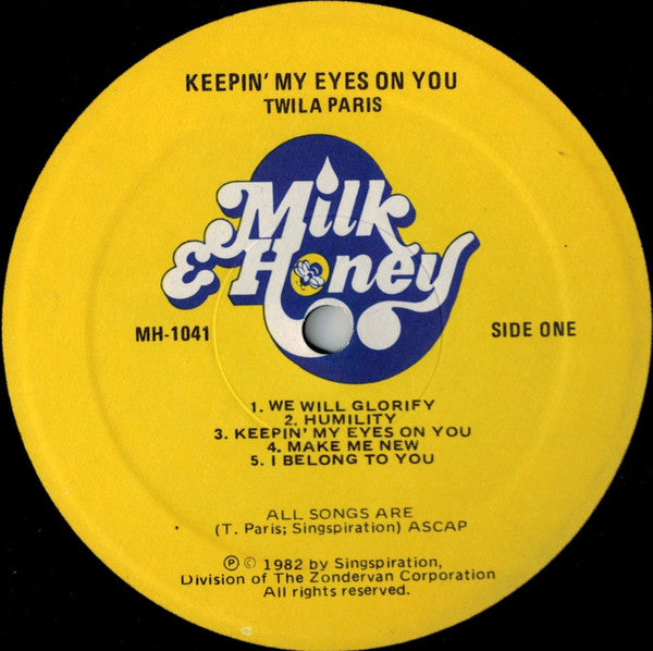 Twila Paris : Keepin' My Eyes On You (LP, Album)