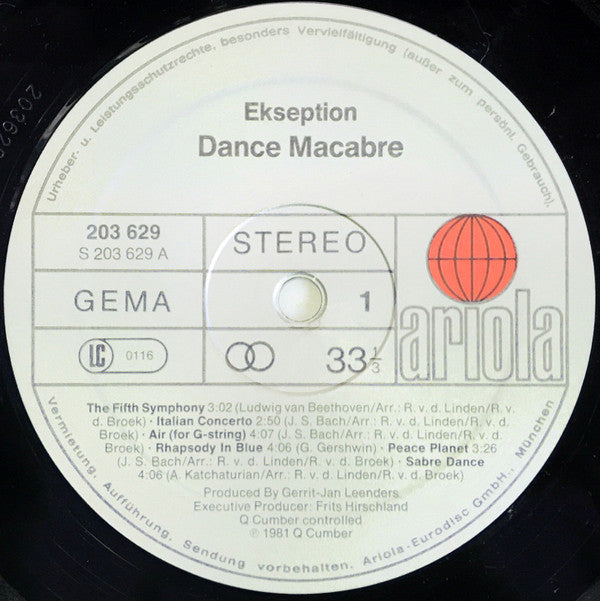 Ekseption : Dance Macabre (LP, Album)