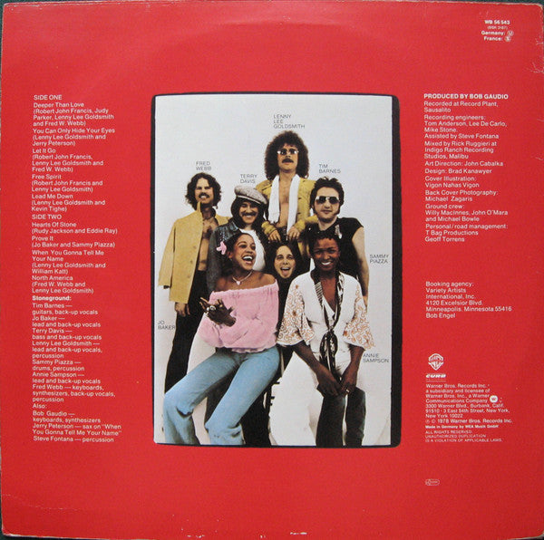 Stoneground : Hearts Of Stone (LP, Album)