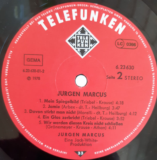 Jürgen Marcus : Jürgen Marcus (LP, Album, Gat)