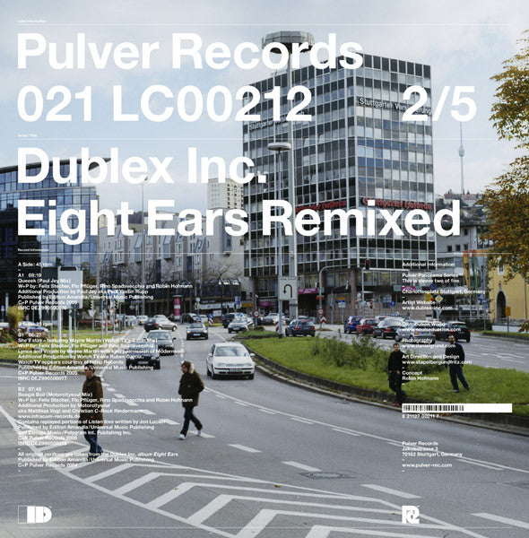 Dublex Inc. : Eight Ears Remixed (12")