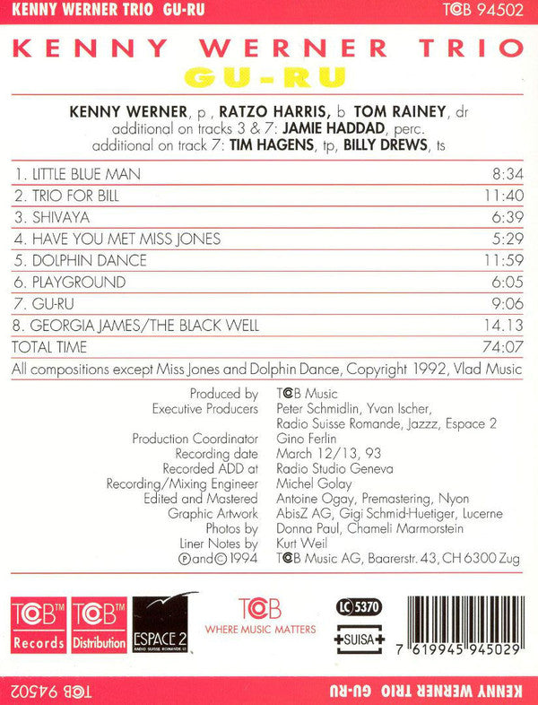Kenny Werner Trio : Gu-Ru (CD, Album)