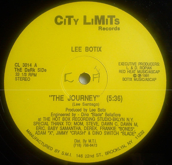 Lee Botix : The Journey / Up On The Techno Beat (12")