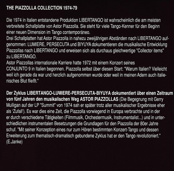 Astor Piazzolla : Lumière (CD, Album, RE)
