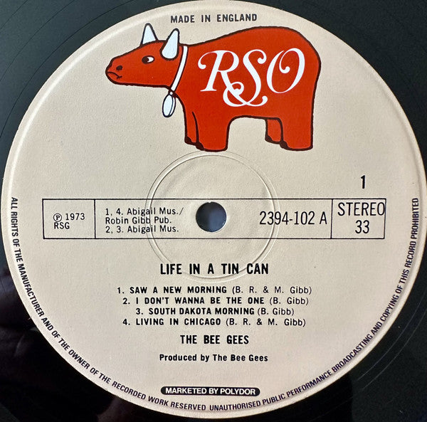 Bee Gees : Life In A Tin Can (LP, Album, Gat)
