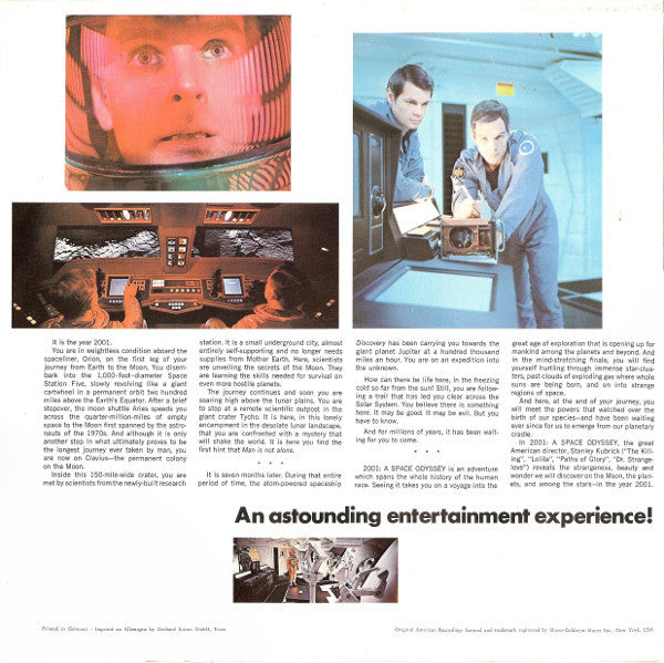 Various : 2001: A Space Odyssey (Music From The Motion Picture Sound Track) (LP, Album, RE, RP, Gat)