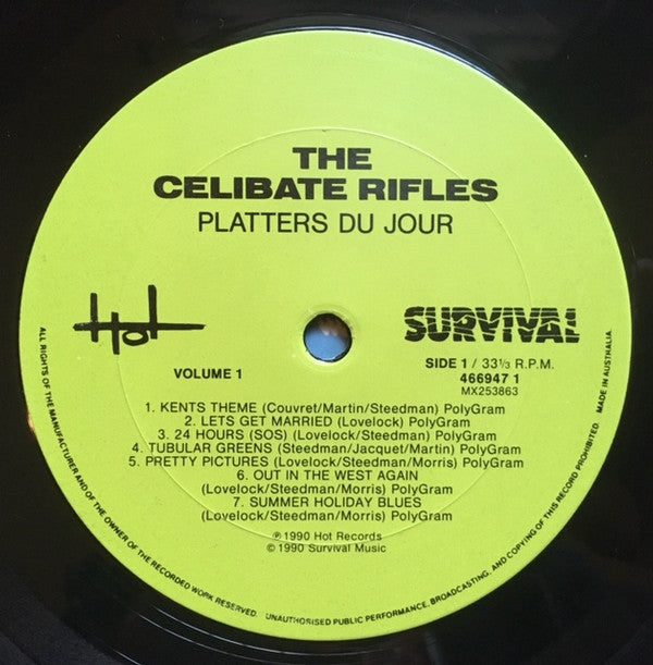 The Celibate Rifles : Platters Du Jour (2xLP, Comp + 7", EP)