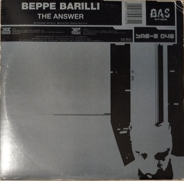 Beppe Barilli : The Answer (12")