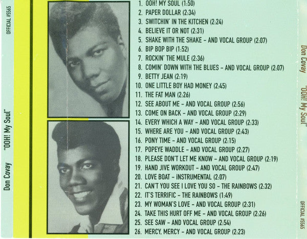 Don Covay : Ooh My Soul (The Rockin' Years) (CD, Comp)