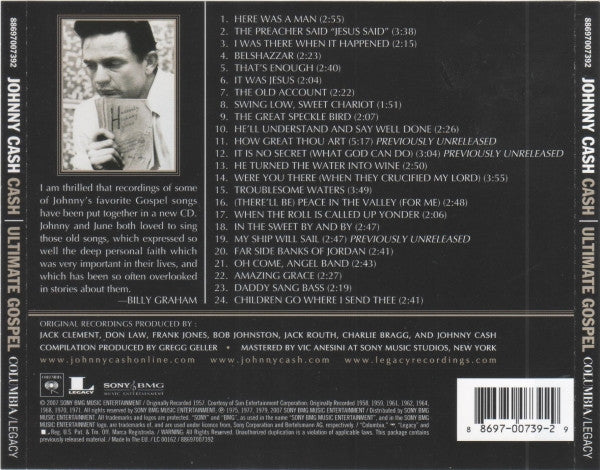 Johnny Cash : Ultimate Gospel (CD, Comp)