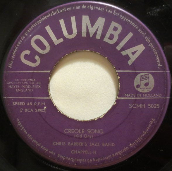 Chris Barber's Jazz Band ftg Monty Sunshine : Lonesome (Si Tu Vois Ma Mère) (7", Single)