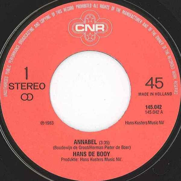 Hans De Booy : Annabel (7", Single)