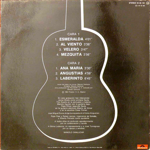 Manolo Sanlucar* : Al Viento (LP, Album)