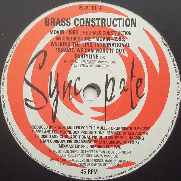Brass Construction : Can You See The Light? / International (12", MP)