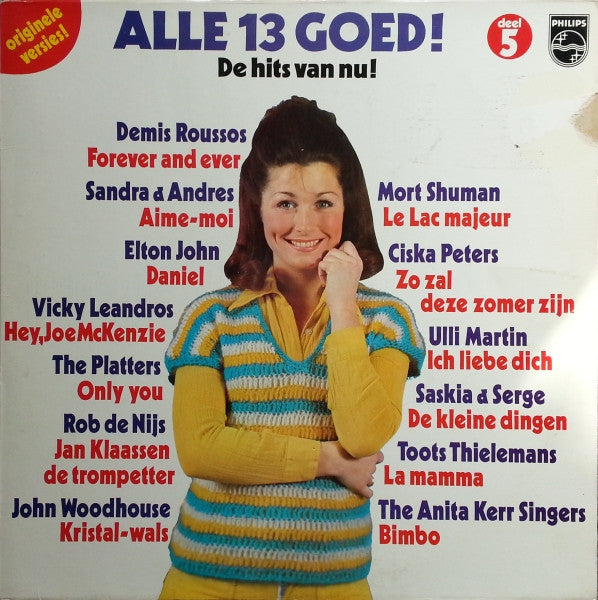 Various : Alle 13 Goed! 5 (De Hits Van Nu!) (LP, Comp)