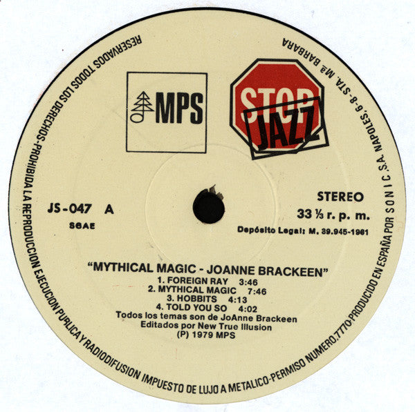 JoAnne Brackeen : Mythical Magic (LP, Album, RE)