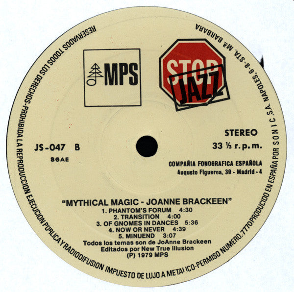 JoAnne Brackeen : Mythical Magic (LP, Album, RE)
