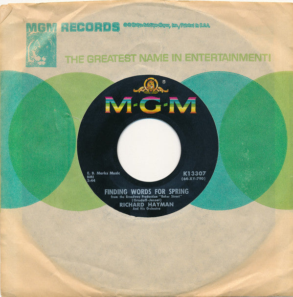 Richard Burton (2) : Married Man / Finding Words For Spring (7", Single)