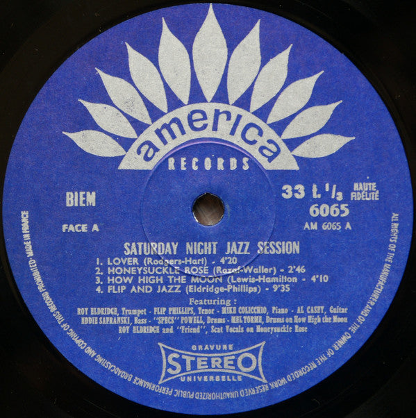 Various : Saturday Night Jazz Session (LP, Album)