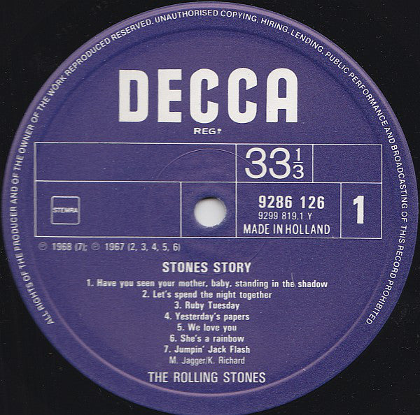 The Rolling Stones : Stones Story (2xLP, Comp)