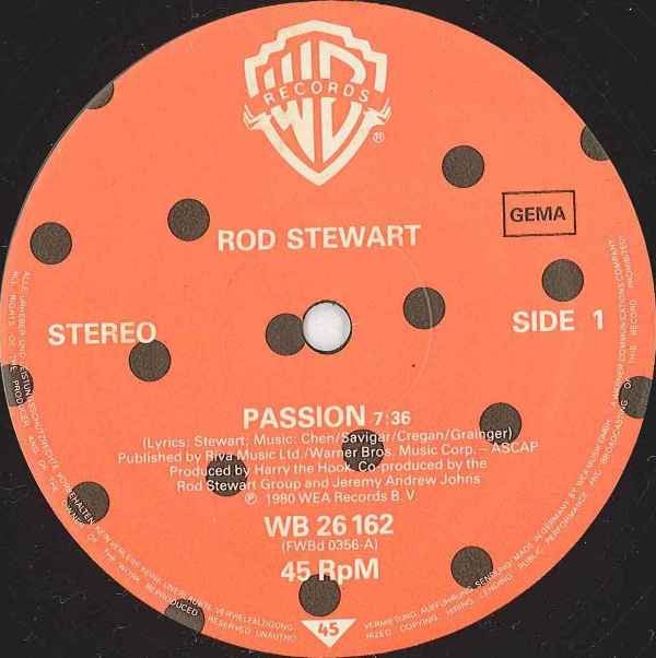 Rod Stewart : Passion (12", Maxi, Ltd)