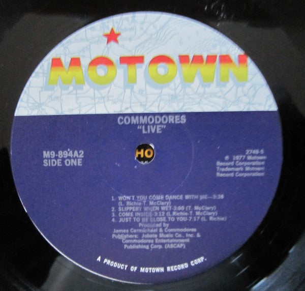 Commodores : Live! (2xLP, Album)
