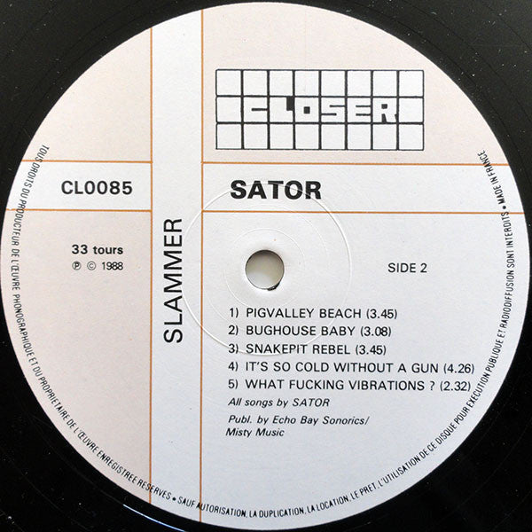 Sator : Slammer (LP, Album)