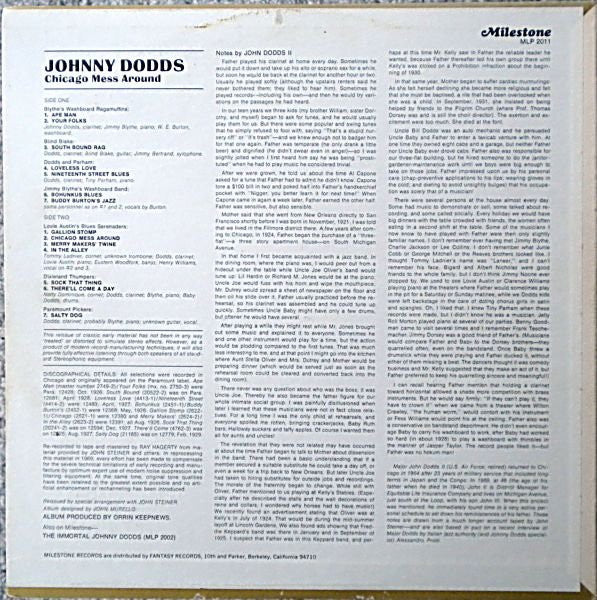 Johnny Dodds : Chicago Mess Around (LP, Comp, Mono, RE)