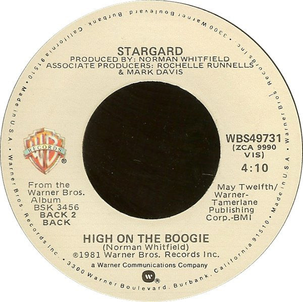 Stargard : High On The Boogie / Diary (7")