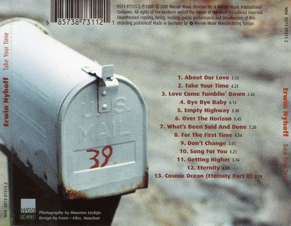 Erwin Nijhoff : Take Your Time (CD, Album, RE)