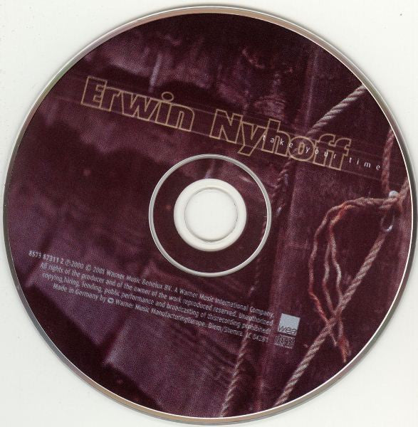 Erwin Nijhoff : Take Your Time (CD, Album, RE)