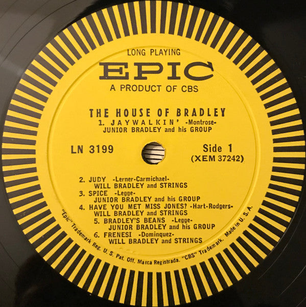 Junior Bradley And His Group, Will Bradley And Strings : The House Of Bradley (LP, Album, Mono)