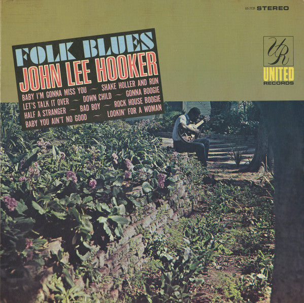 John Lee Hooker : Folk Blues (LP, Comp, RE)