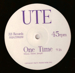 Ute : One Time (12")
