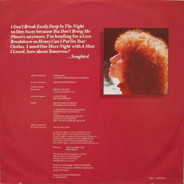 Barbra Streisand : Songbird (LP, Album)