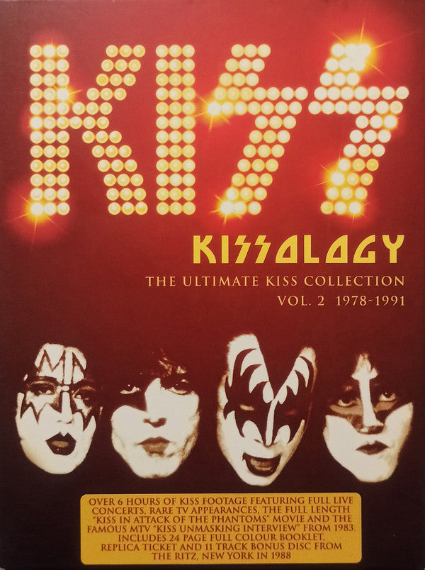 Kiss : Kissology: The Ultimate Kiss Collection Vol. 2 1978-1991 (3xDVD-V, Comp, Multichannel, NTSC, Box + DVD-V, NT)