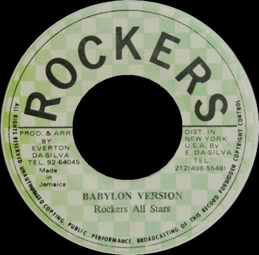 Barrington Spence / Rockers All Stars : Plan For Babylon (7")