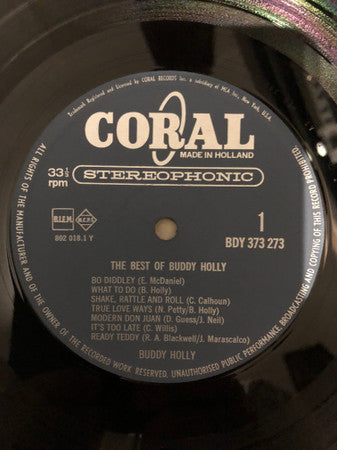Buddy Holly : The Best Of Buddy Holly (Everlasting Hits) (LP, Comp)