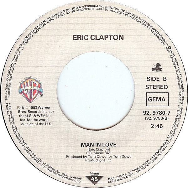 Eric Clapton : I've Got A Rock 'n' Roll Heart (7", Single)