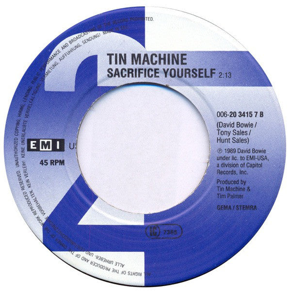 Tin Machine : Under The God (7", Single)