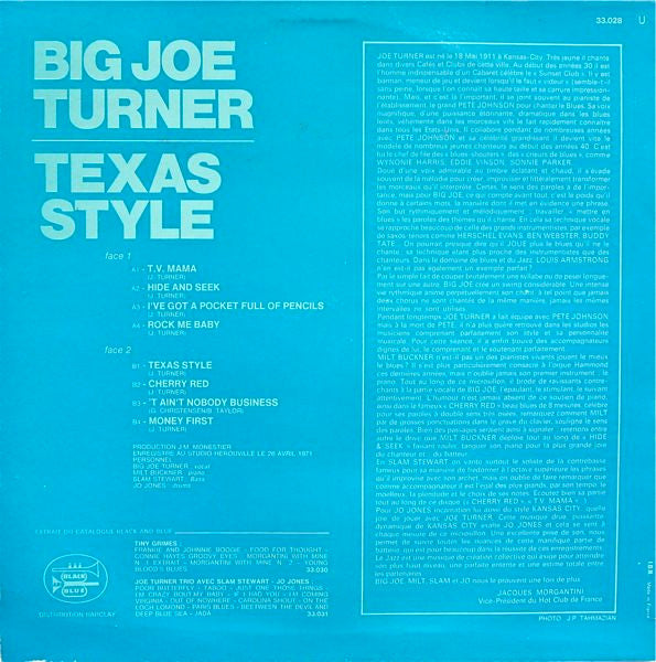 Big Joe Turner : Texas Style (LP, Album)