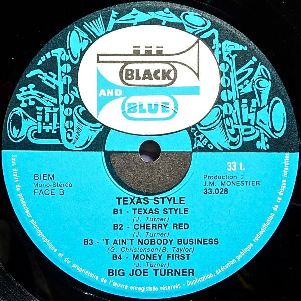 Big Joe Turner : Texas Style (LP, Album)