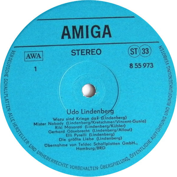 Udo Lindenberg : Udo Lindenberg (LP, Comp)
