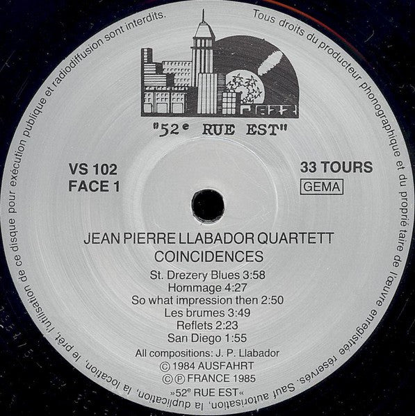 Jean-Pierre Llabador : Coincidences (LP, Album)