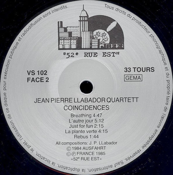 Jean-Pierre Llabador : Coincidences (LP, Album)