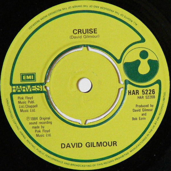 David Gilmour : Blue Light (7", Single)